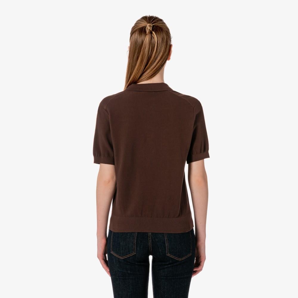 Lacoste Women's Open Collar Pique Sweater Polo Shirt PF300E-56GLFA