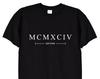 Born 1994 Birthday T Shirt In Roman Numerals, Black or White Colour, 27th Bday 28th Tee Top Gifts Ideas TShirt, Men or Women Unisex, 497