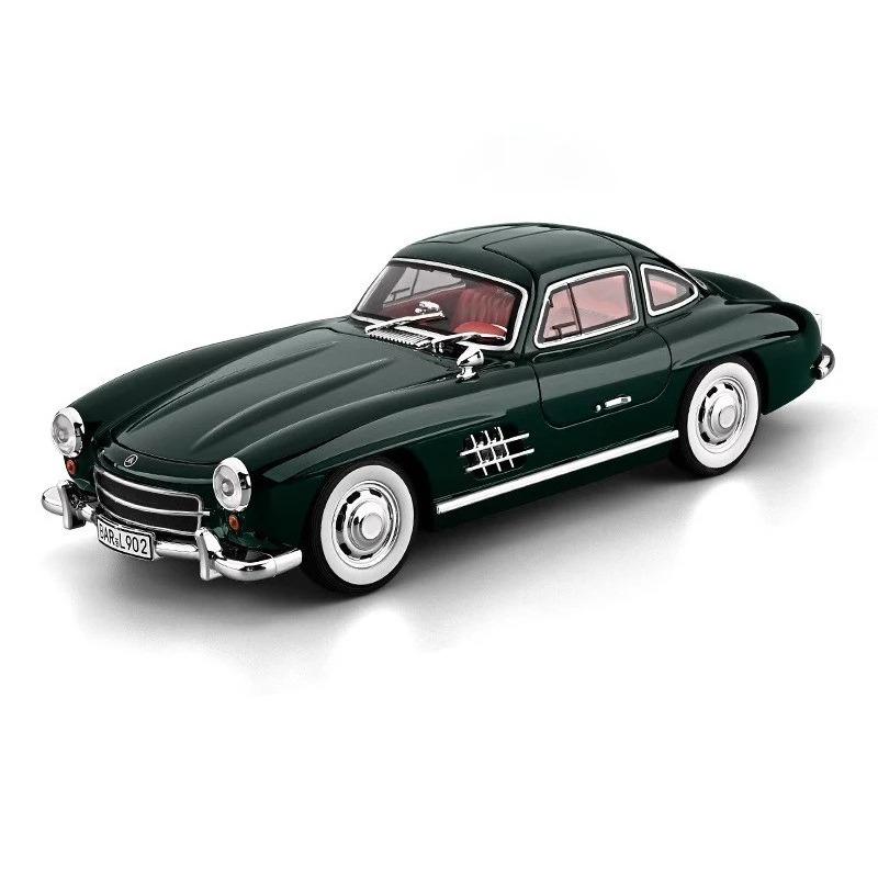 1/18 Mercedes-Benz 300SL Supercar Alloy Car Model Sound and Light Pull Back Children's Toy Collectibles Birthday Gift