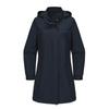 Trench-coat à manches longues pour femme, veste à capuche amovible, coupe-vent anti-éclaboussures, vêtements d'extérieur fins pour l'automne et le printemps