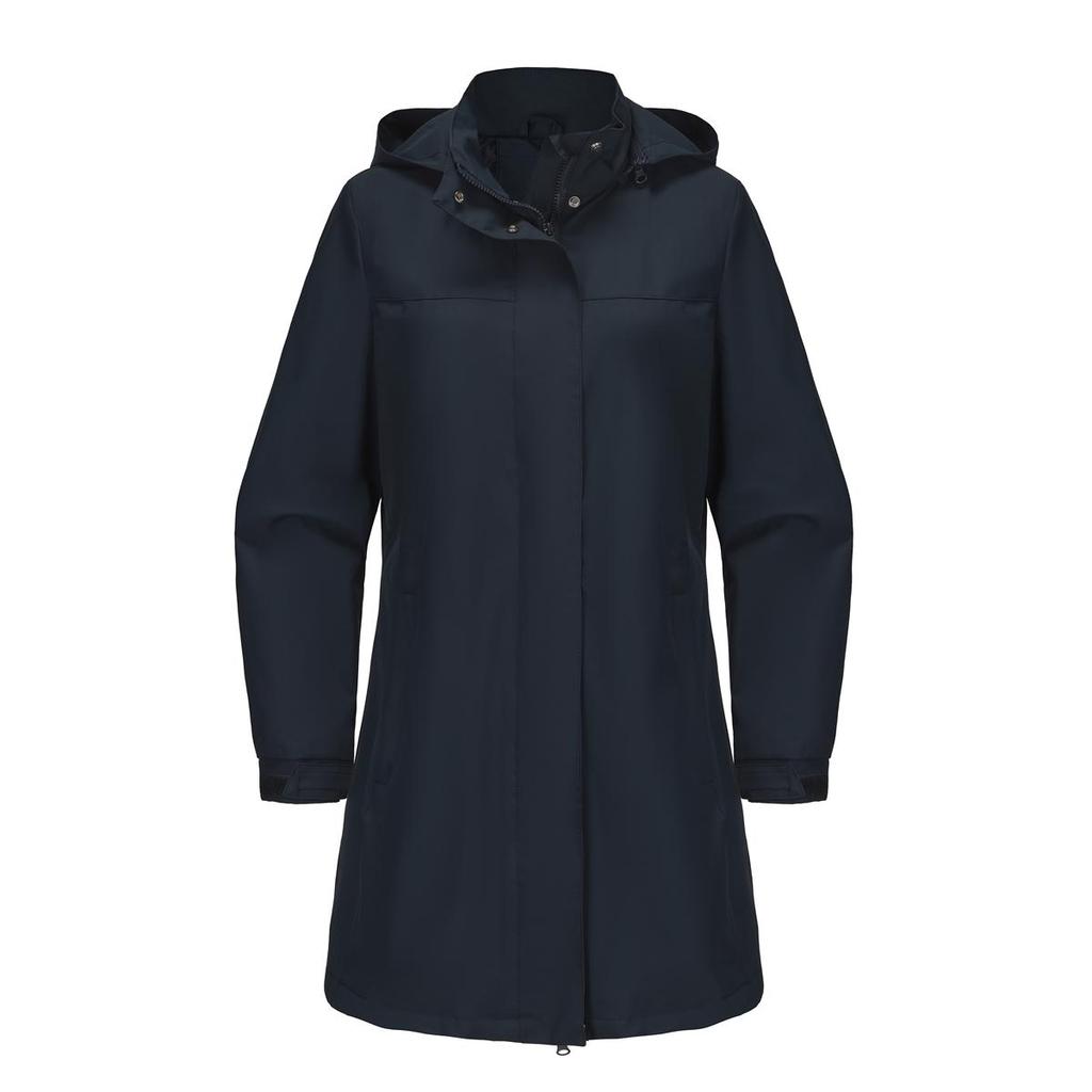 Trench-coat à manches longues pour femme, veste à capuche amovible, coupe-vent anti-éclaboussures, vêtements d'extérieur fins pour l'automne et le printemps