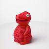 Cute Pet Puzzle Toy Treat-filling Capbbilities for Chew Durable Rubber Dinosaur Dog Teeth Cleaning Toy