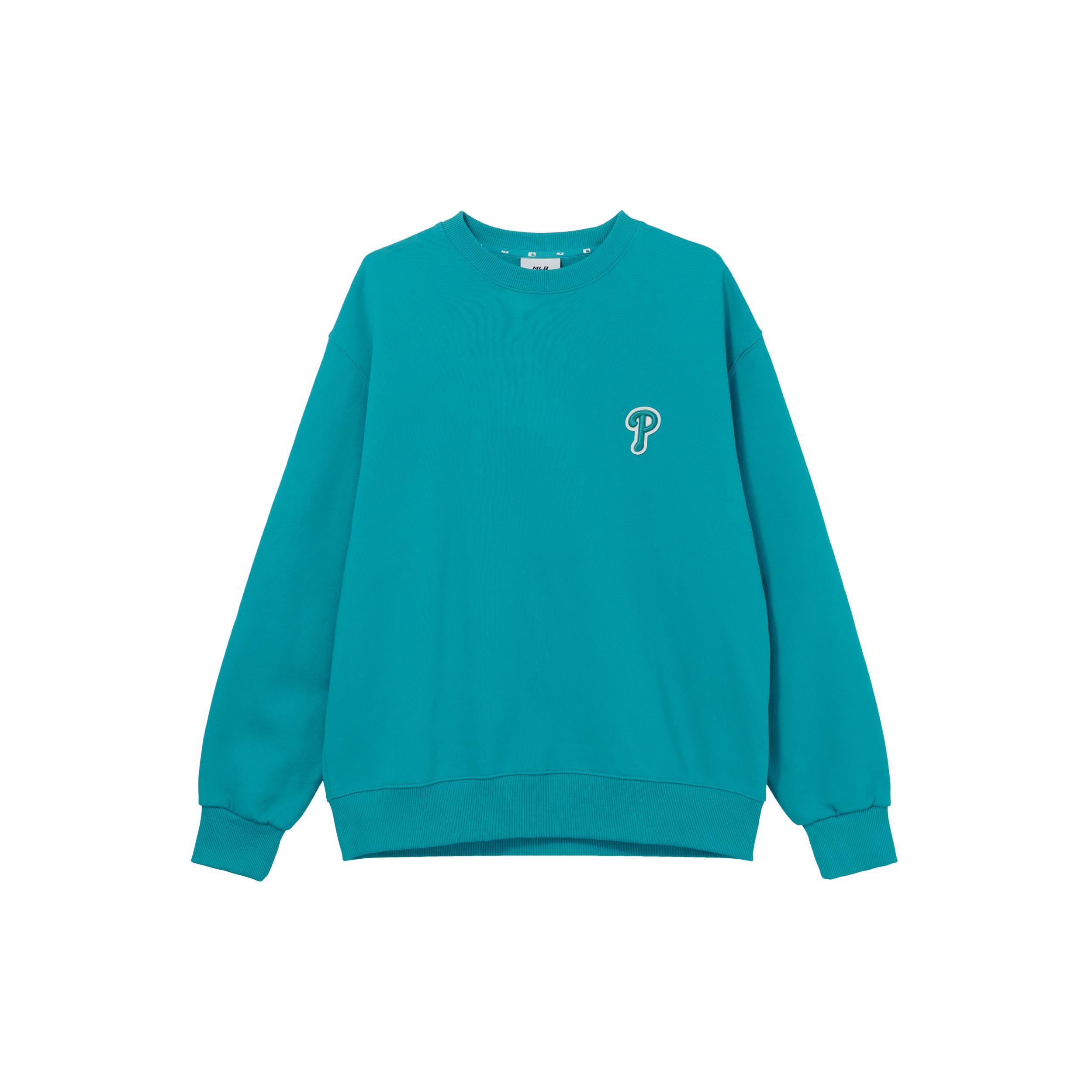 MLB Sweatshirt Unisex Mint Blue 3AMTB0716-10MTS S