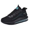 Large size shoes air cushion running shoes autumn and winter new fly-woven breathable soft-soled casual sports shoes