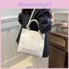 Capacity Contemporary Large 2024 Simple Solid Color Pu Tote Bag For Work Travel And Daily Style