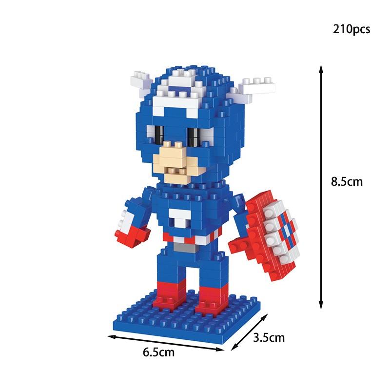 Marvel Spiderman Thor Iron Man Building Block Superhero Figure Kids Toys Gift