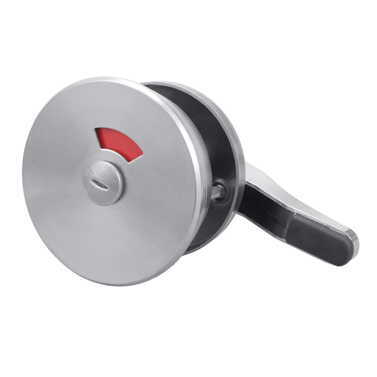 

Замок-индикатор приватности Стальная ручка для двери ванной комнаты с легкой установкой Замок для коммерческого туалета для дома и офиса