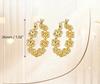 Elegant Pearl Earrings: New Chinese Style, Copper-Plated Silver with a Unique Gold Design