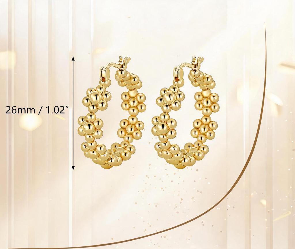 Elegant Pearl Earrings: New Chinese Style, Copper-Plated Silver with a Unique Gold Design