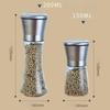 Stainless Steel Manual Grinding Bottle Household Glass Seasoning Bottle Pepper Grinder Kitchen Seasoning Bottle Spice Grinder