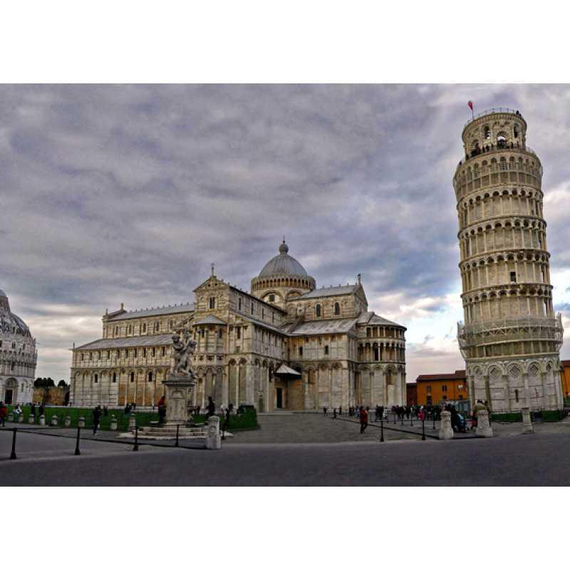 

Eiffel & Leaning Tower Poster with Frame - Free Shipping White card paper (non-adhesive) 30*42 cm