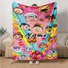 Custom 1pc Colorful Characters Celebration Blanket, Soft And Comfortable Blanket, Casual Warm, Camping Travel Blanket, Birthday Gift Q910314