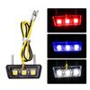 12V Motorcycle License Plate LED Light Waterproof Motorcycle License Light Rear Tail Lamp Indicators Motorbike Parts Universal