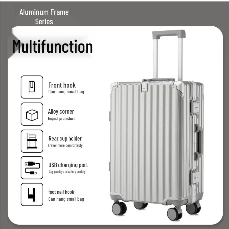 Zhilv Premium Aluminum Frame Luggage 24 Inch