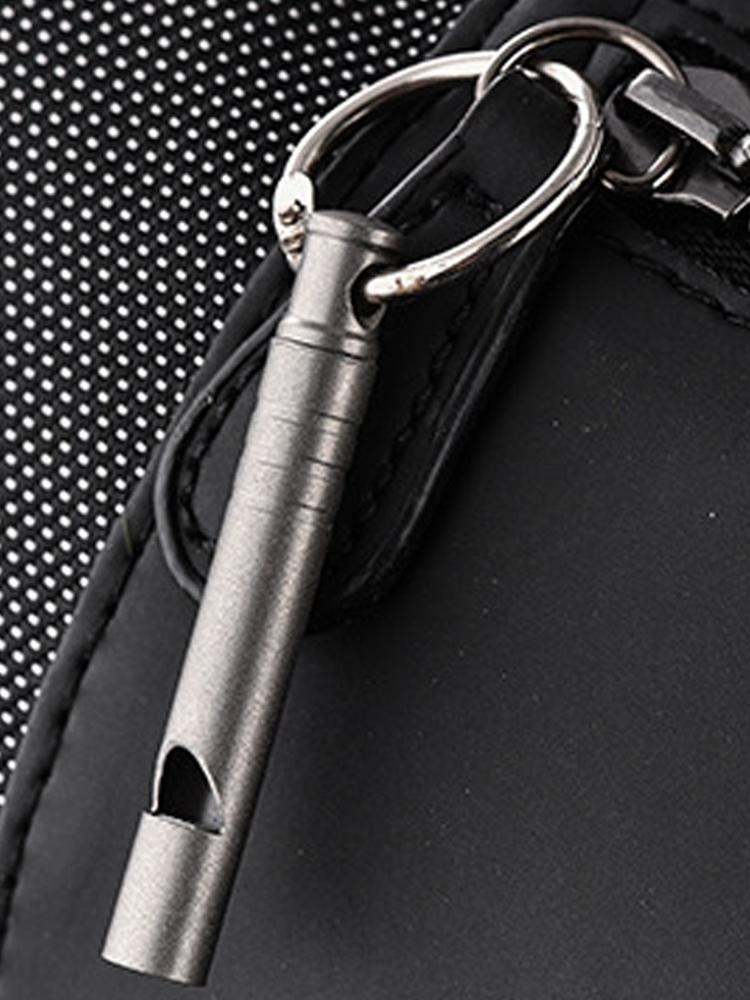 Outdoor Mini EDC Whistle Necklace Ultralight Single Tube Referee Whistle High Decibel Survival Whistles for Hiking Camping Trip