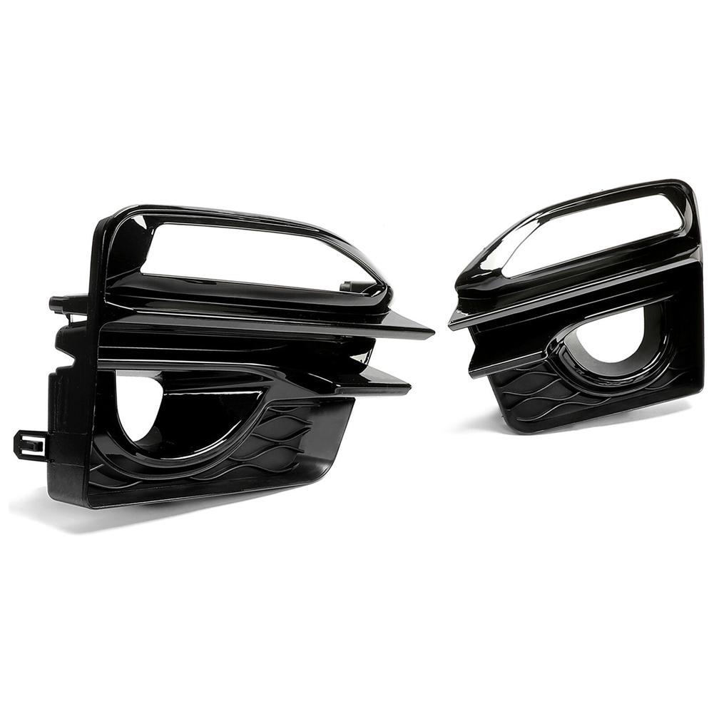 1 Pair Headlight Fog Lamp Frame ABS Fog Lamp Guard Exterior Decoration Fog Light Trim for Infiniti Q50 Sport 2014 2015 2016 2017