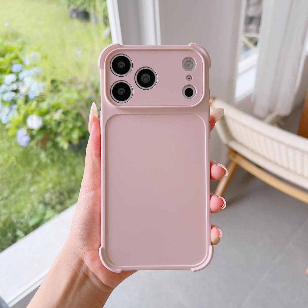 Starry Orange Ultra-Thin Phone Case for iPhone 14 to 17 Pro Max, 15-piece Set