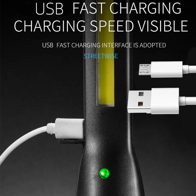 Akumulatorowa lampa robocza COB LED z ładowaniem USB, przenośna, magnetyczna, bezprzewodowa lampa inspekcyjna do naprawy samochodu, warsztatu domowego, na sytuacje awaryjne