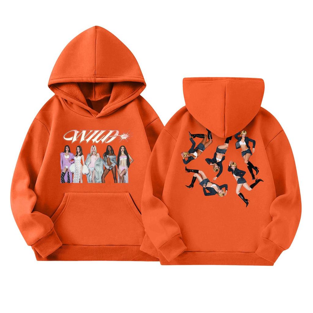 Girls' Long Sleeve Hoodie with Graphic Print and Pockets Casual Pullover Sweatshirt