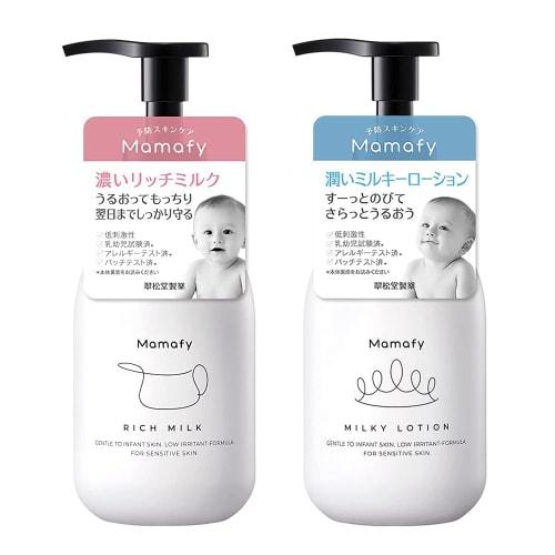 

Mamafy Trial Moisturizer Set (Rich Milk 150g + Moisturizing Milky Lotion 150ml) Baby Lotion (Soft, Super Moisturizing, Highly Moisturizing/Light and M