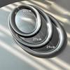 Stainless Steel Oval Plate Korean Style High-value Snack Dessert Tray Household Shallow Dinner Serving Plate for Cafe Cake