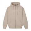 Felpa con cappuccio e zip Limelight Apparel Logo Semplice Oversize (Sabbia/Marrone)