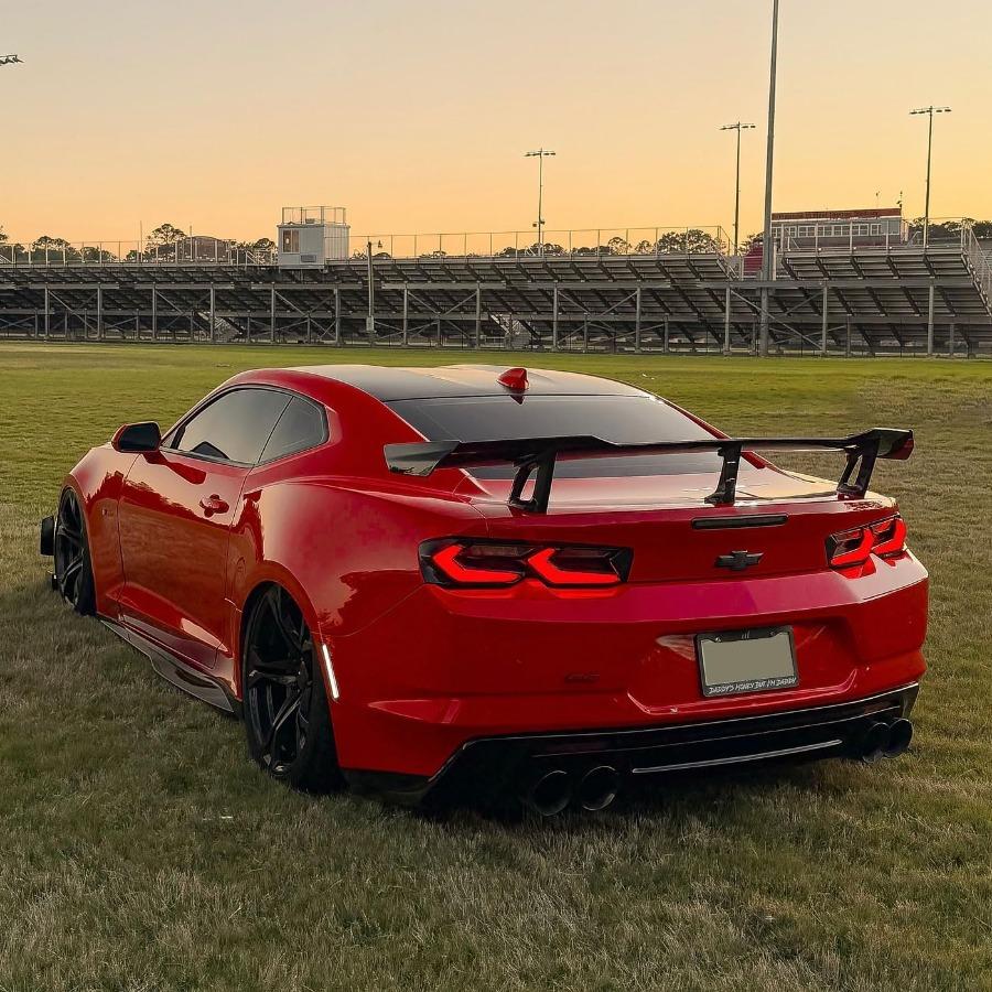 Rear Wing Spoiler for Chevy Camaro 20162025 SS RS LT ZL1 1LE Models HighPerformance Aerodynamic Trunk Wing Spoiler for Enhanced