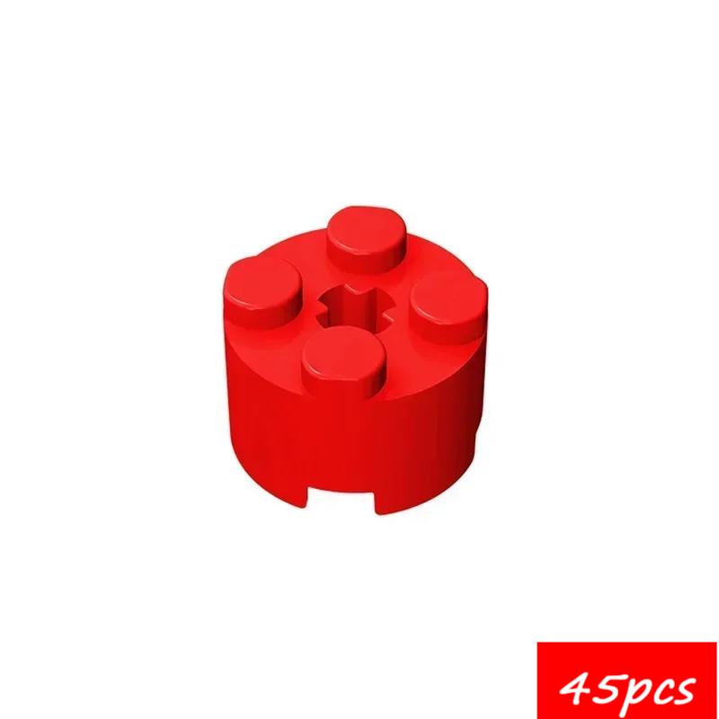 

45PCS High-Tech Assemble Particle 6143 6116 39223 3941 2x2 Cylindrical Building Blocks Kit Part Idea DIY Toys For Children Gifts