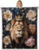 GUOYU Blanket Wild Cheetah Kids Throw BlanketLeopard Yellow Rose Floral Bed BlanketAnima Flower Heart Girls Boys Sofa DecorYellow Black