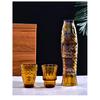 Vintage Relief Koi Fish-shaped Water Glass Set 4 Pieces Of Household Living Room Beverage Glass Set Whiskey Glass Red Wine Glass