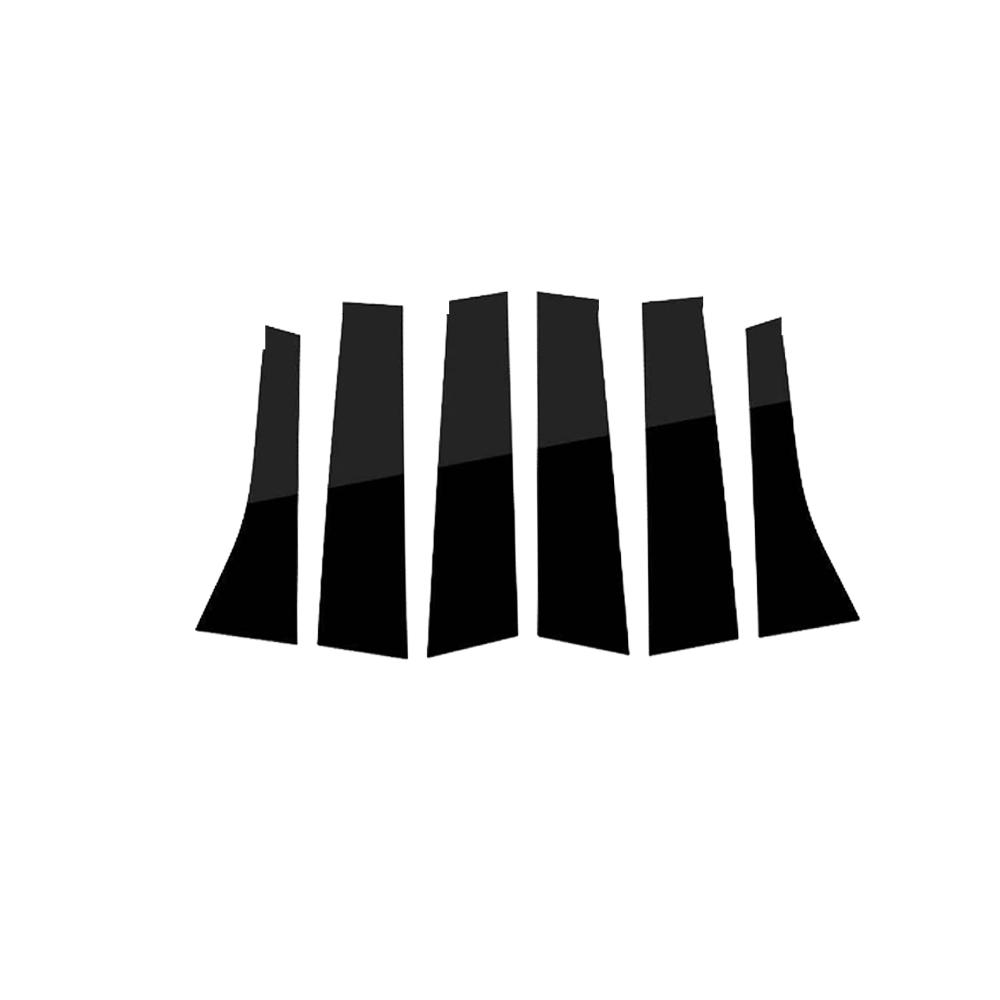 

6 шт. Накладки на оконные стойки для Kia Carens Rondo RP 2013~2025 2014 2015 Стойки B C Столбы Наклейка на дверь Аксессуары чёрный