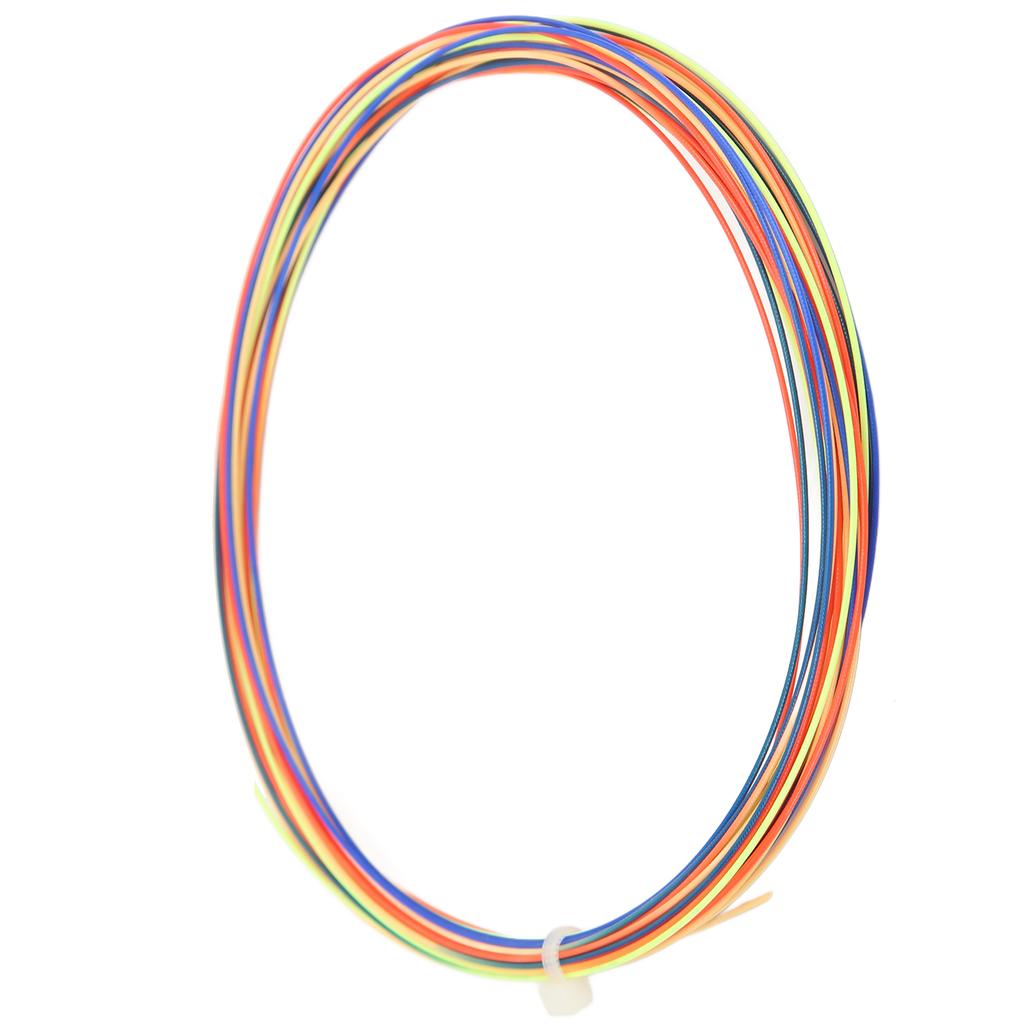 Badminton String 10m/32.8ft 0.70mm/0.03in Multi Color Durable Replacement Badminton Racket String for Badminton Racket