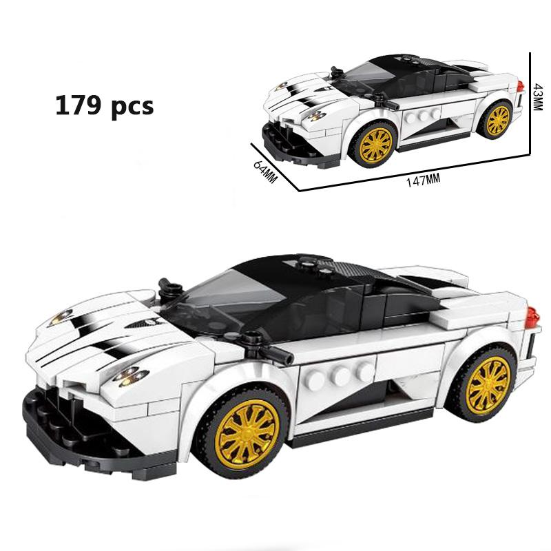 Technical Car Speed Sports Car Building Blocks City Vehicle Street Garage Educational Construction Toys
