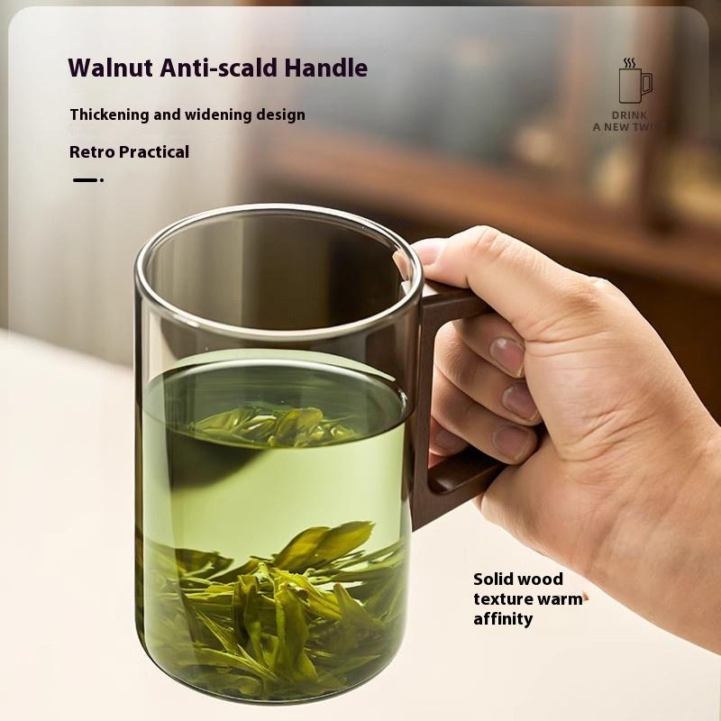 Gianxi Tea Cup High Borosilicate Glass Cup Green Tea Cup Heat-Resistant And Heat-Resistant Cup With Handle For Drinking Tea