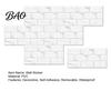 Bathroom Moisture-proof Wall Film 6Pcs Marble Pattern Peel And Stick Backsplash, Waterproof Brick Panels, Self Adhesive Stickers for Kitchen