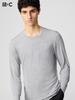 Uniqlo HeaTTech Cashmere Blend Crew Neck T 3 4 Sleeve