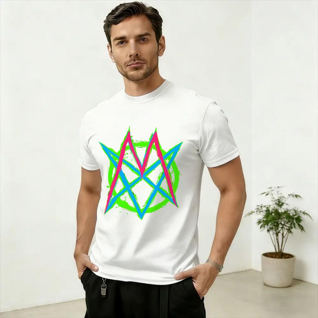 Oversized T Shirt Beach Band MSI Fanart Hip Hop T Shirts Cotton Tee Shirt for Unisex Y2K Basic Print Short Sleeve Tees