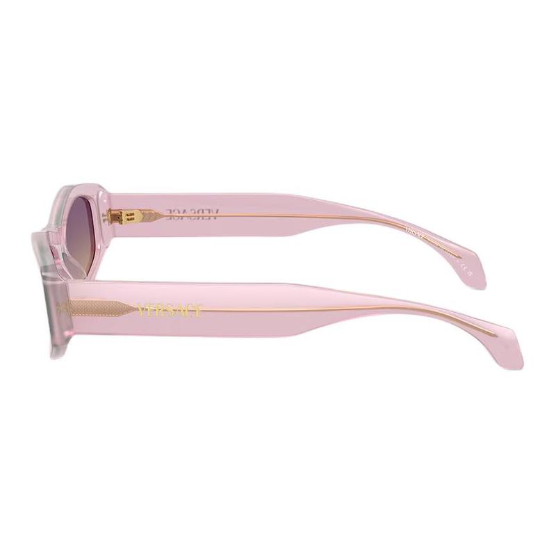 Versace Iconic Logo Acetate Irregular Sunglasses Women's Pink 24714610 O4487-O55137054_ONUL-pink 54
