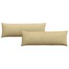 Sofa Cushions 2 Pieces Gray Green 120 X 40 Cm Cord Fabric
