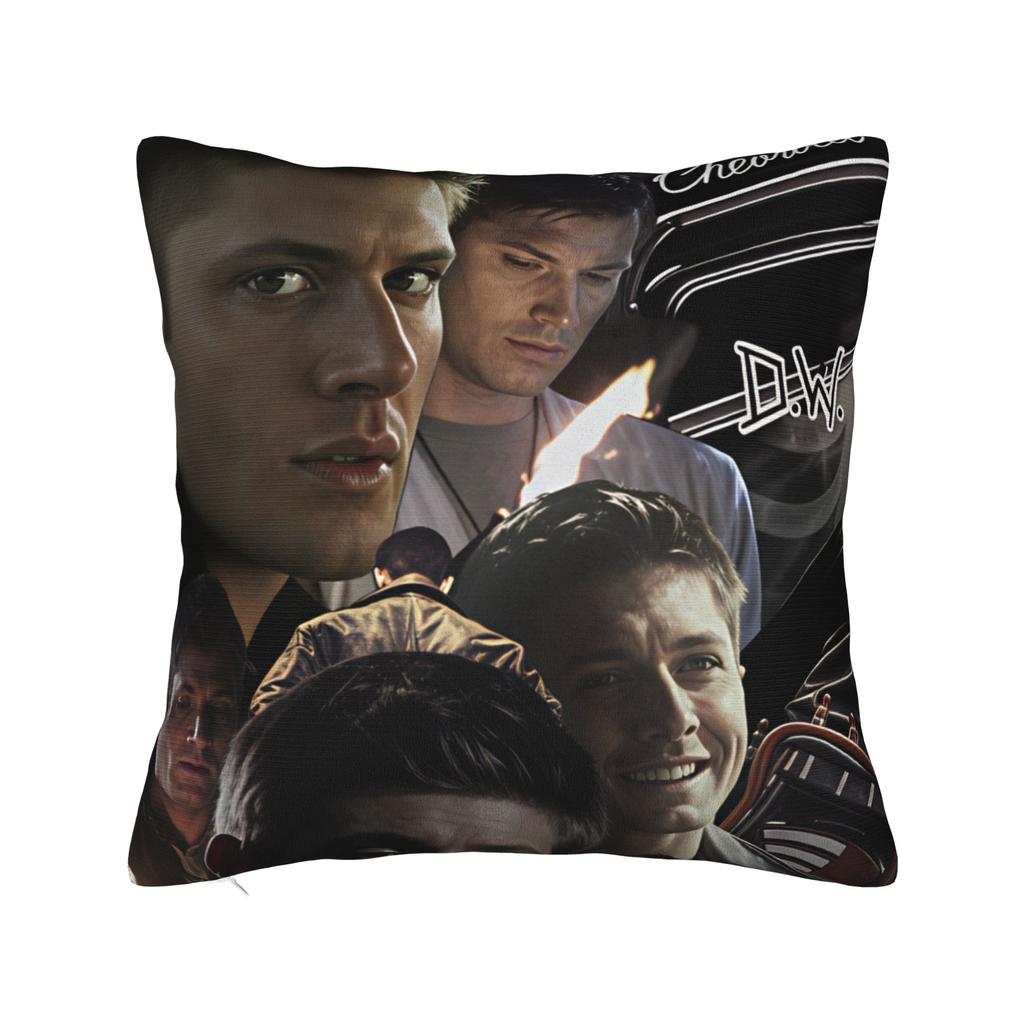TV Series Supernatural (8) Pillow Cover Graphic Cushion Cover Funny Pillow Case For Chair Sofa Home Decor