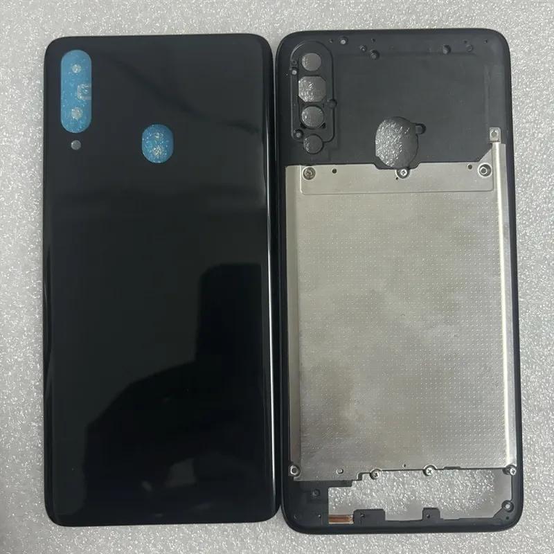 Vollständiges Gehäuse für Samsung Galaxy a20s 207 Mittelrahmen Abdeckung Akku Rückseite mit Kameraobjektiv Reparaturteile