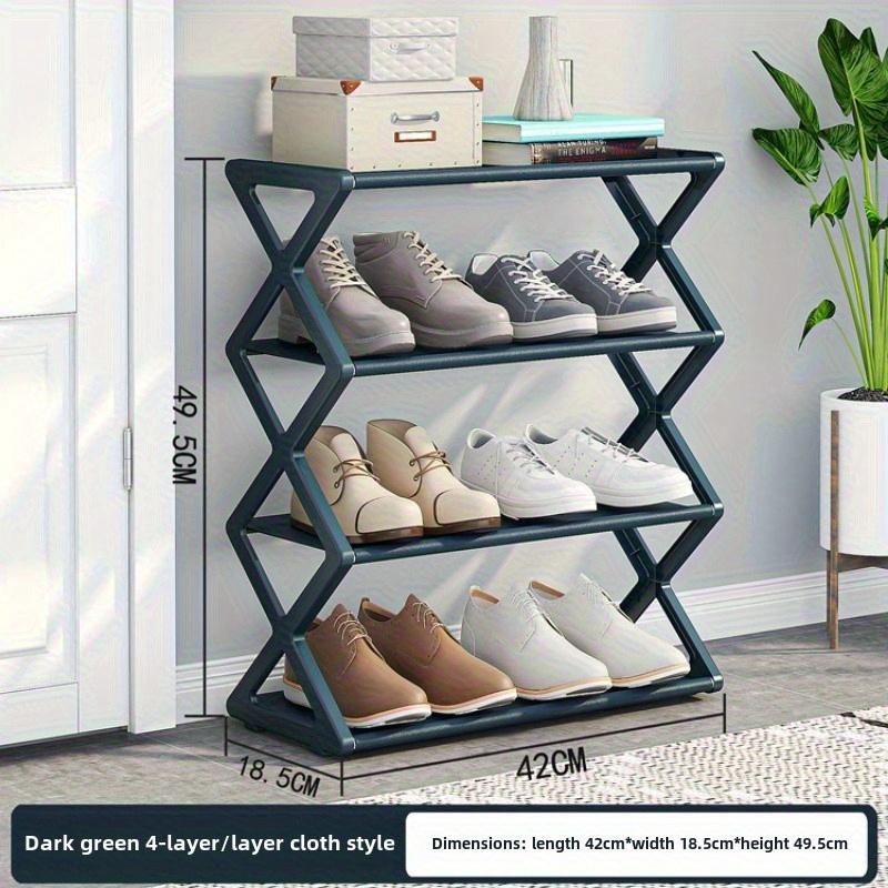 Heavy Duty X-shaped Shoe Rack - Space Saving, Easy To Assemble, Sturdy Metal Structure, Dust-proof Shoe Cabinet Type