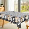 Christmas tablecloth, featuring cute cat patterns and three-dimensional cat paws design, available in five sizes,PMJ