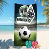 Beach Towel with Borussia Monchengladbach logo Pattern - soft,absorbent,machine washable Lightweight&Modern,swimming,Travel Essentials