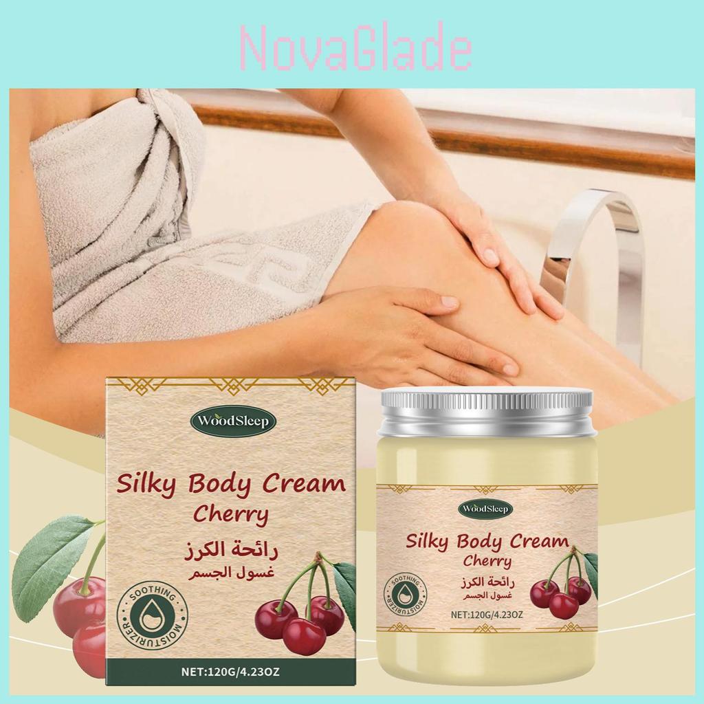Woodsleep Cherry Moisturizing Cream Luxurious Hydrating Lotion For Silky Smooth Skin