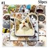 Cute Cat Memes Sticker DIY Scrapbook Stickers Cartoon Sticker for Skateboard Luggage Laptop School Stationery Kawaii Sticker