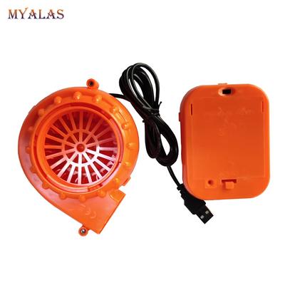 Electric Mini Fan Air Blower For Inflatable Toy Costume Doll Battery Powered USB Air Blower Pump Low Noise Blower W/ Battery Box