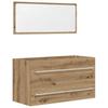 Vidaxl Set di Mobili da Bagno a 2 Pezzi, Rovere Artisan