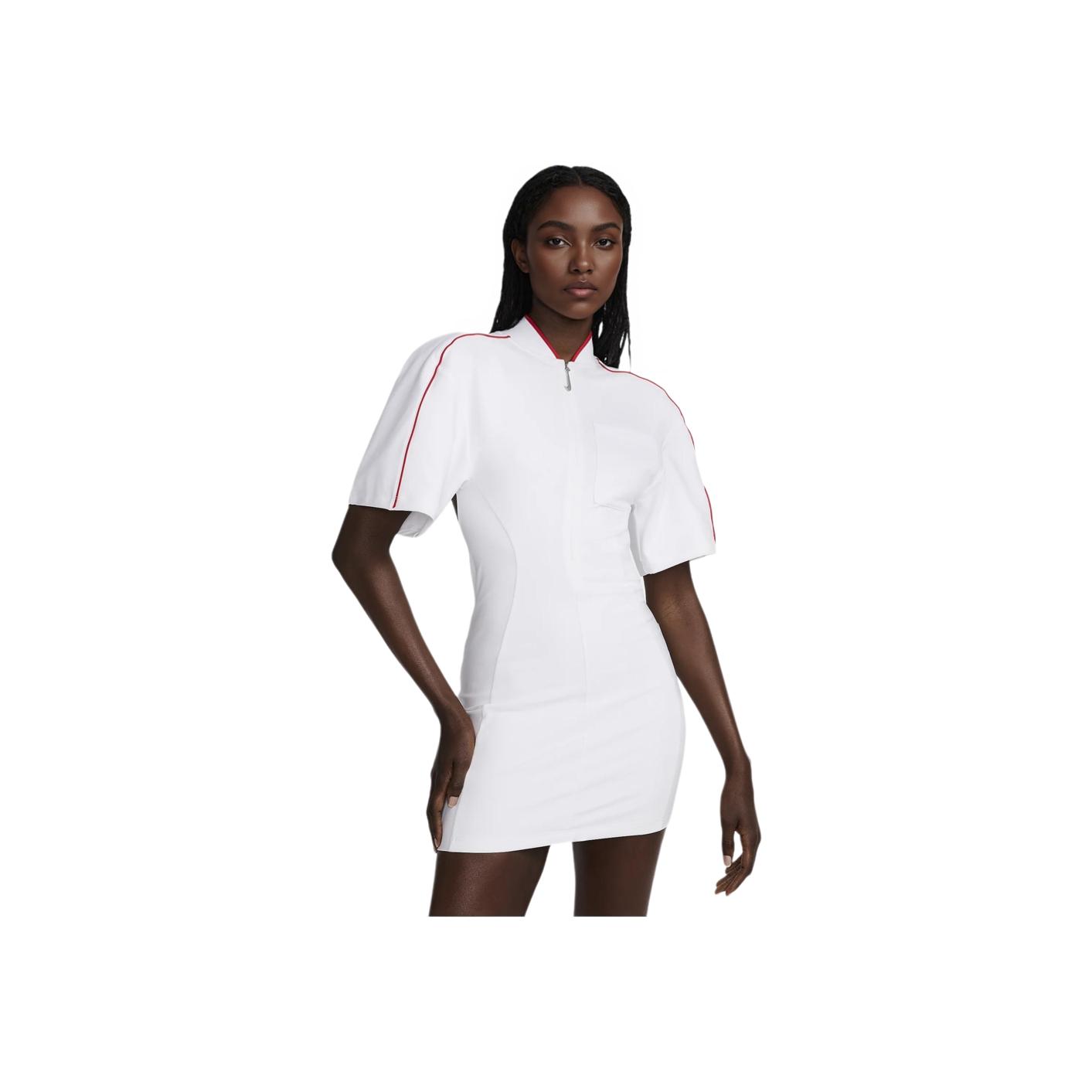 Платье-футболка с короткими рукавами Jacquemus x Nike (Азия) Белая женская уличная одежда FV5683-100 S