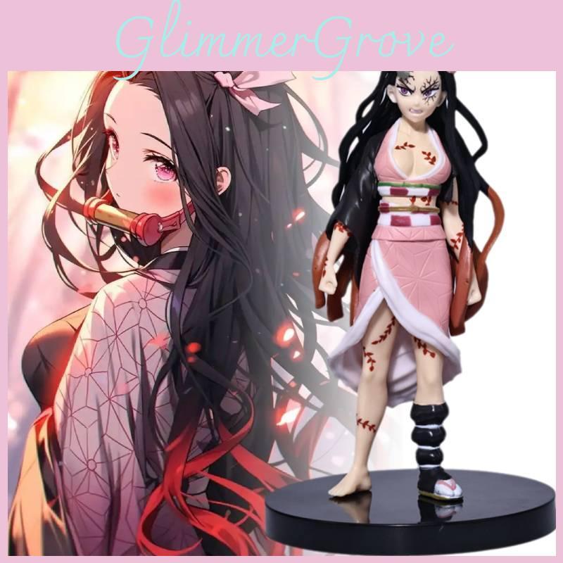 High Quality Pvc Demon Slayer Nezuko Kamado Figurine Collectible Model Kit For Anime Fans